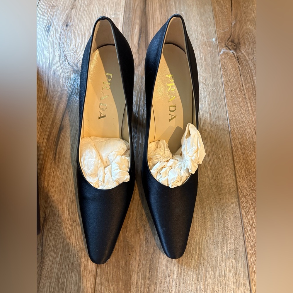 Prada Closed Toe Block Heels “Vintage”